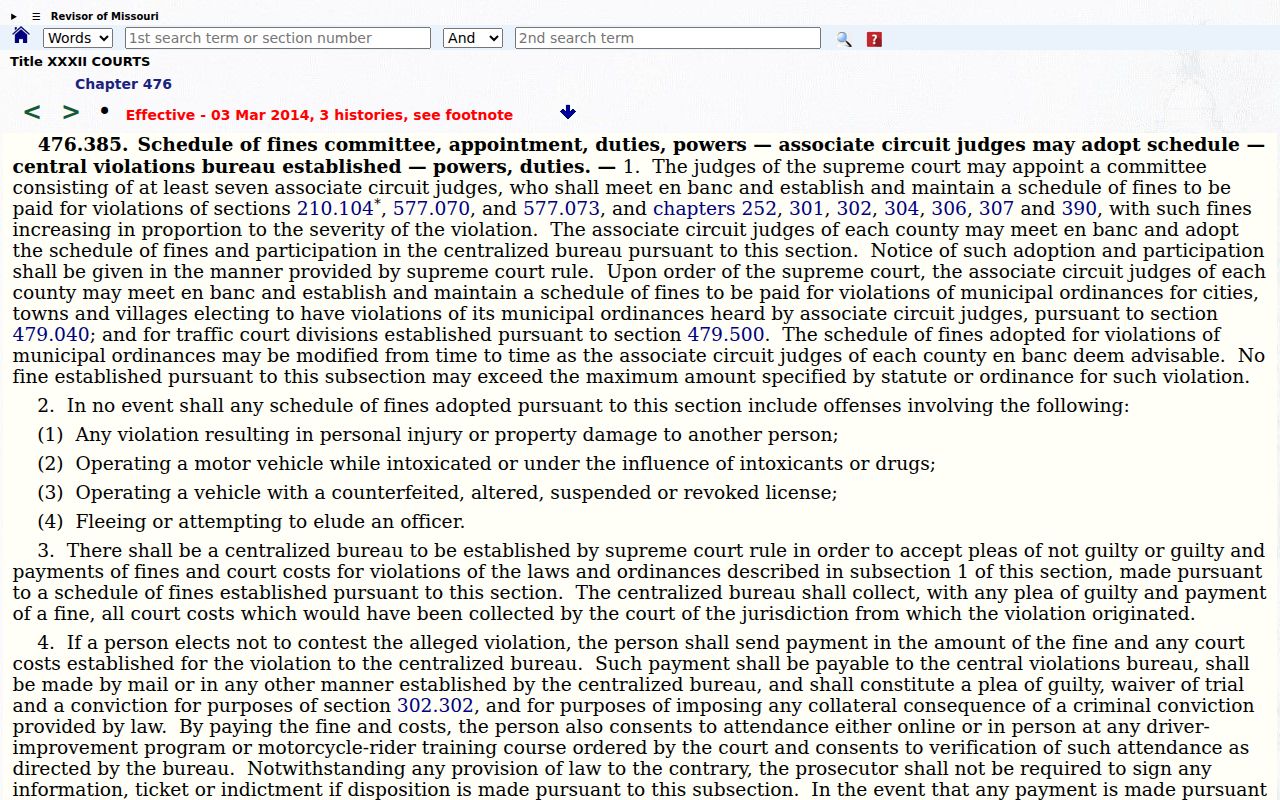 Johnson County traffic tickets municipal traffic bureau statute source