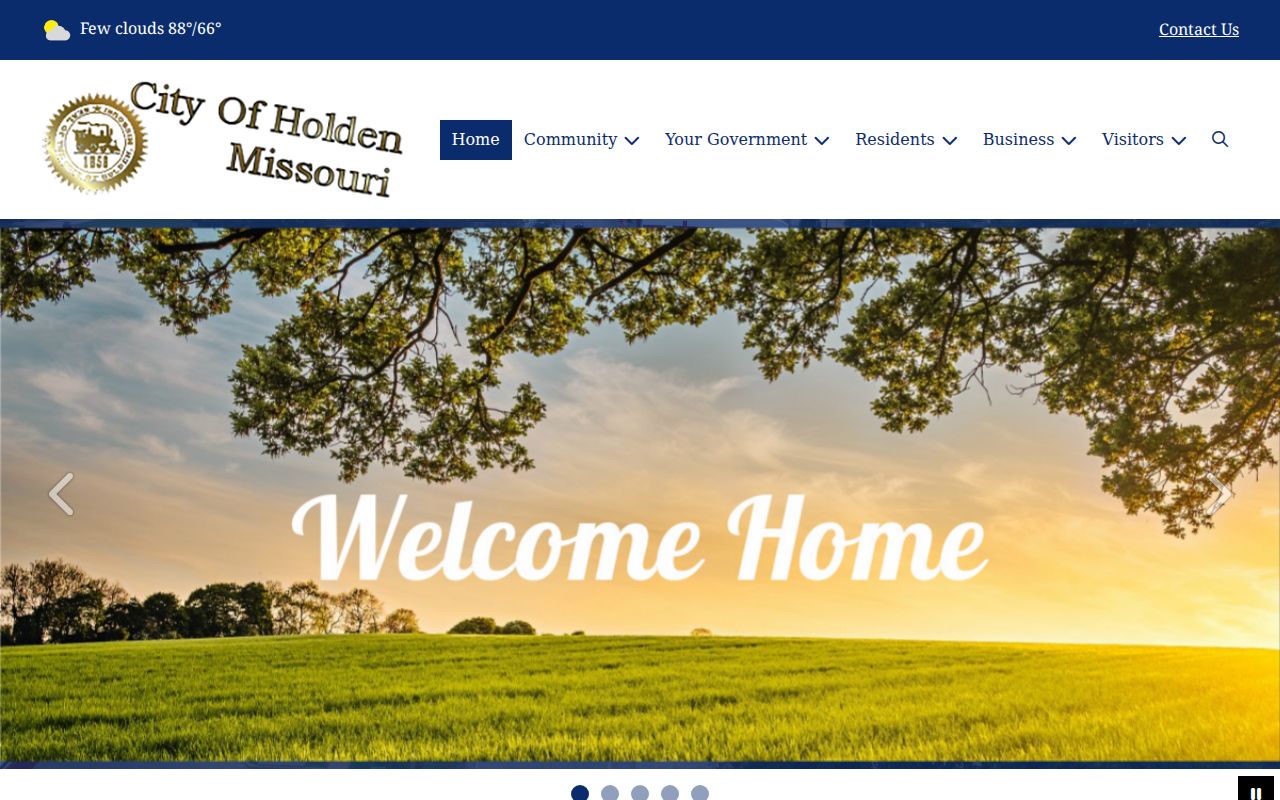 Johnson County Holden court records city history and official homepage
